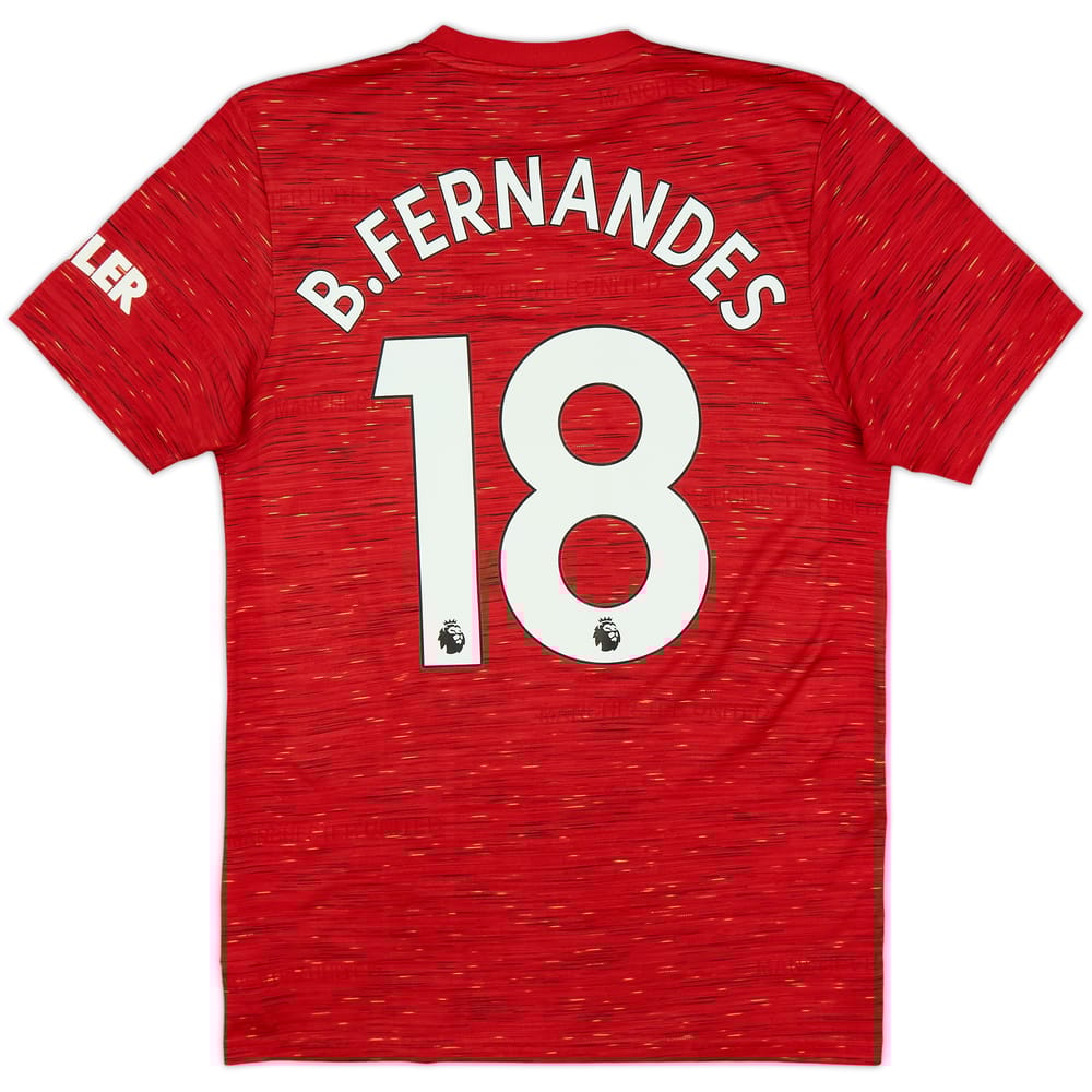 2020-21 Manchester United Home Shirt B.Fernandes #18 - 6/10 - (S)