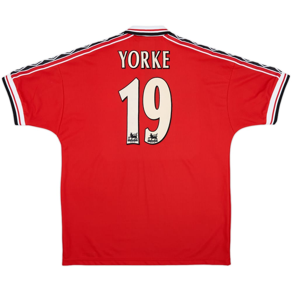 1998-00 Manchester United Home Shirt Yorke #19 - 9/10 - (L)