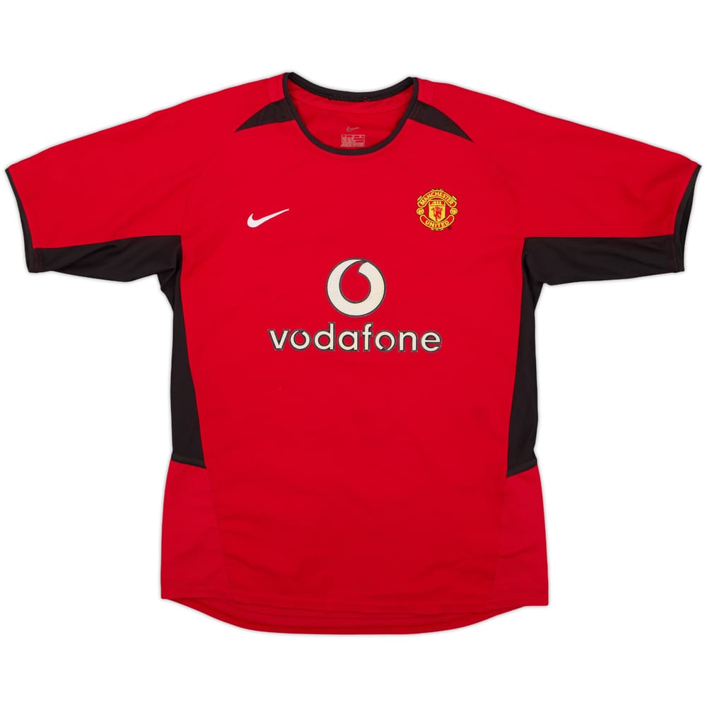 2002-04 Manchester United Home Shirt - 8/10 - (L.Boys)