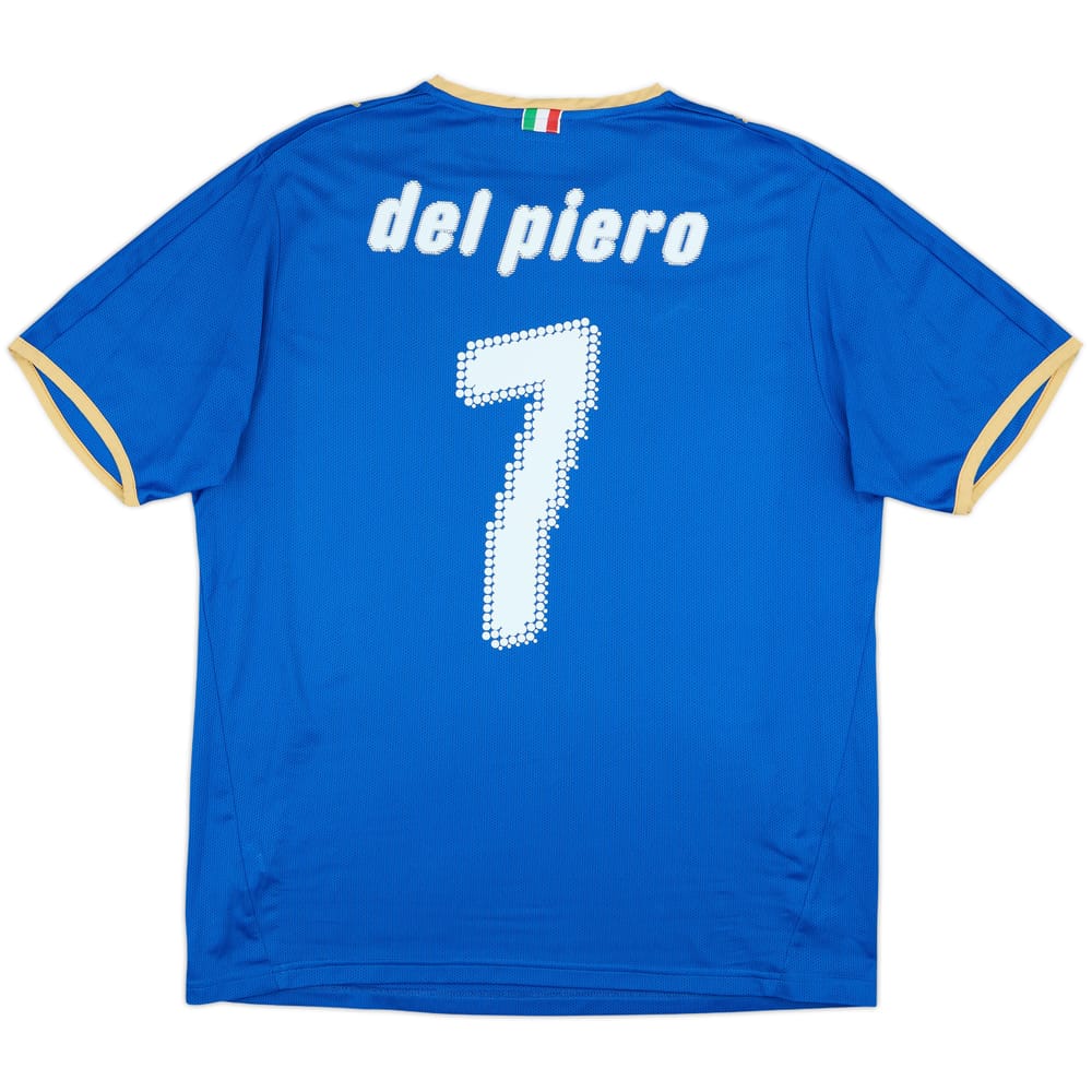2007-08 Italy Basic Home Shirt Del Piero #7 - 8/10 - (L)