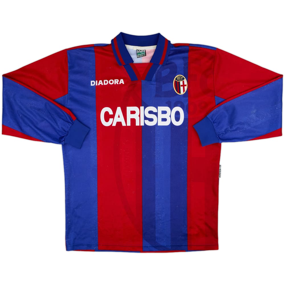 1996-97 Bologna Home L/S Shirt - 6/10 - (L)