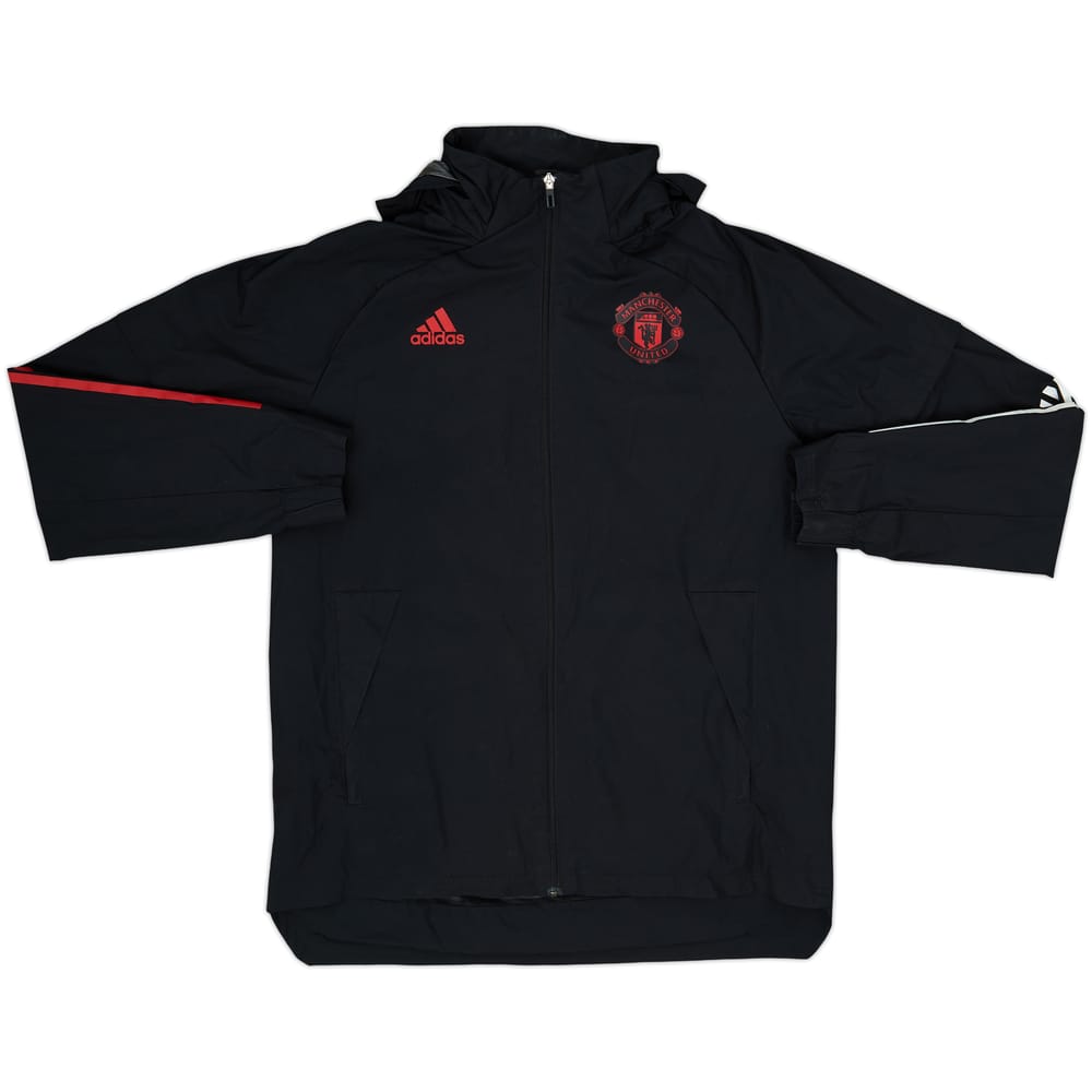2020-21 Manchester United adidas Hooded Track Jacket - 8/10 - (L)