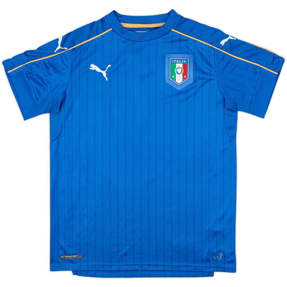 2016-17 Italy Home Shirt - 9/10 - (XL.Boys)