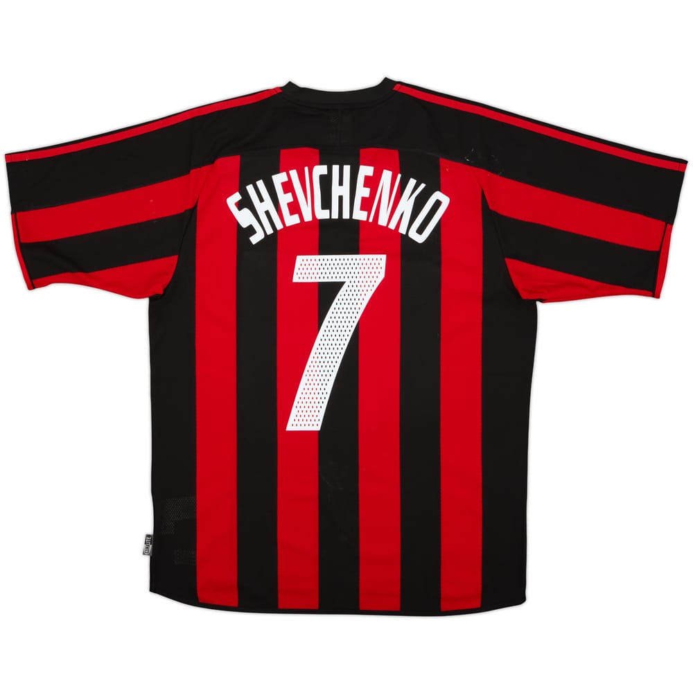 2003-04 AC Milan Home Shirt Shevchenko #7 - 7/10 - (M)
