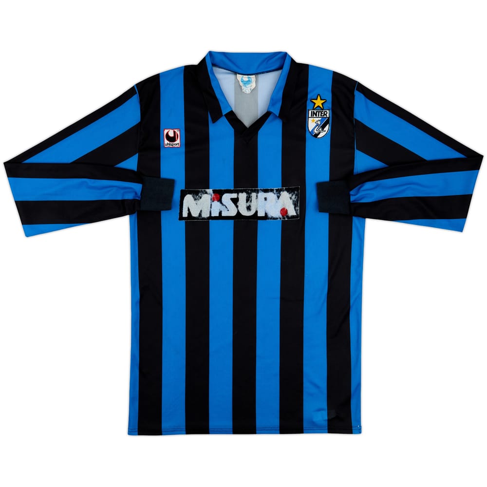 1988-89 Inter Milan Home L/S Shirt - 5/10 - (XL)