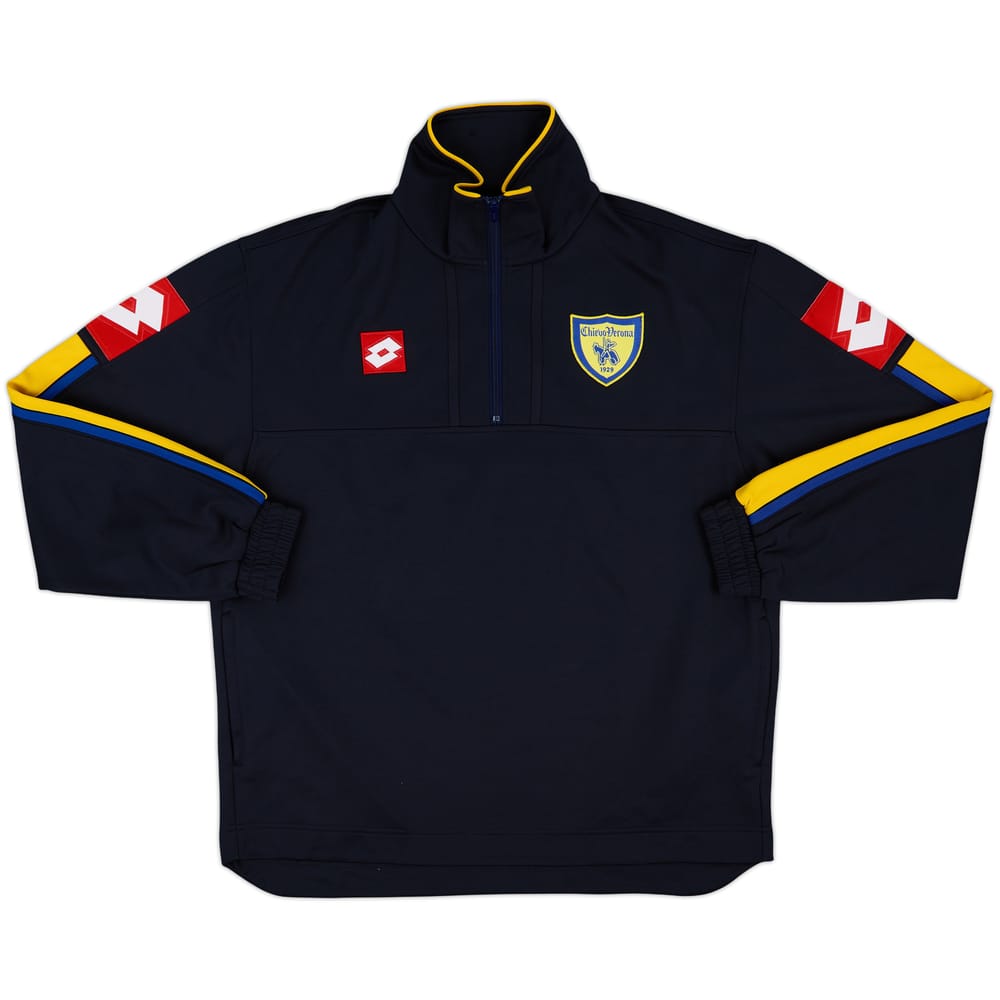 2006-07 Chievo Verona Lotto 1/4 Zip Training Top - 8/10 - (L)