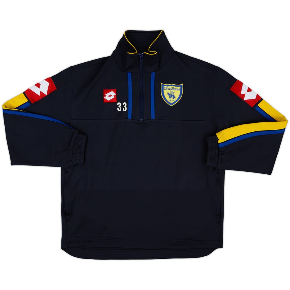 2006-07 Chievo Verona Player Issue Lotto 1/4 Zip Training Top #33 - 8/10 - (L)