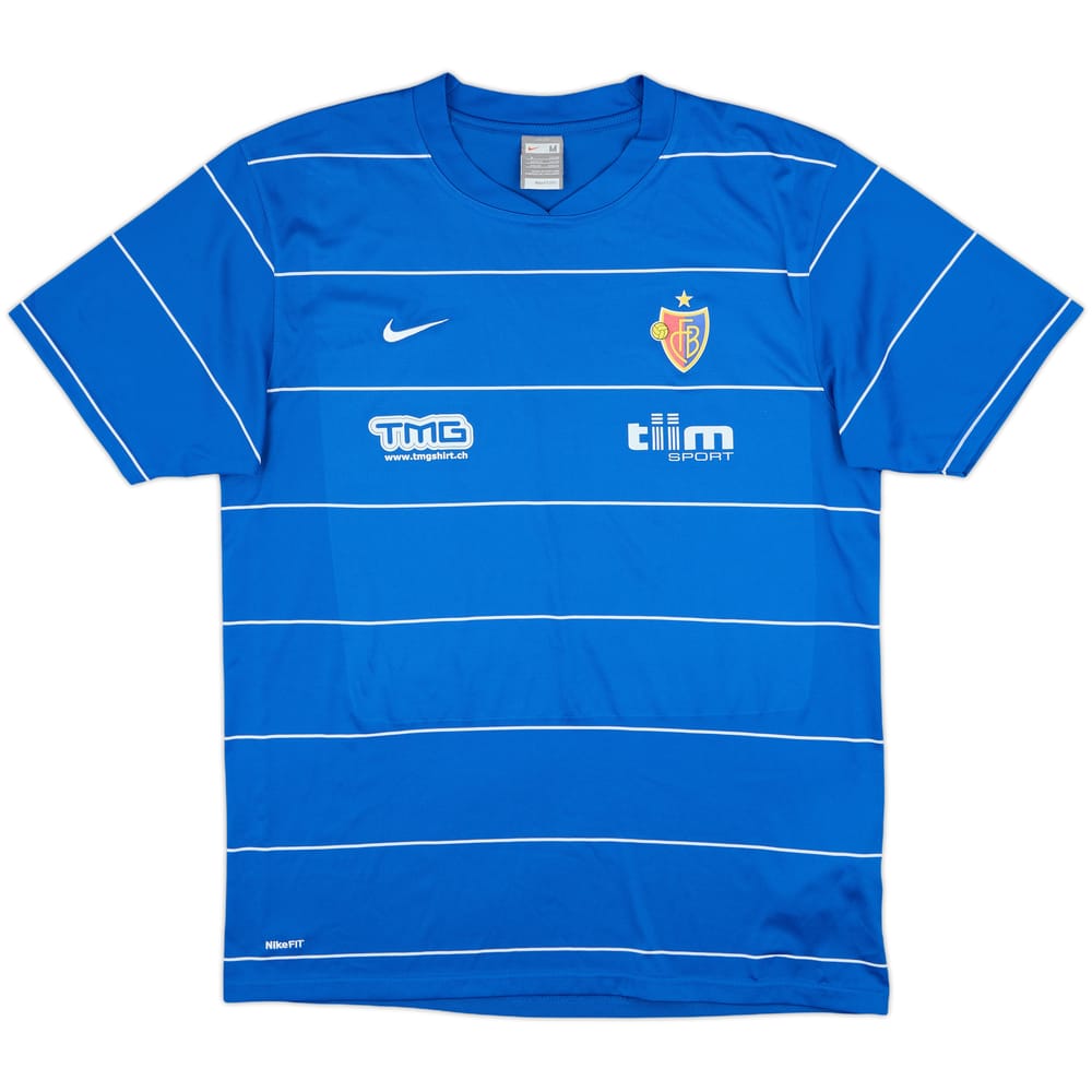 2009-10 FC Basel Player Issue Nike Training Shirt - 8/10 - (M)