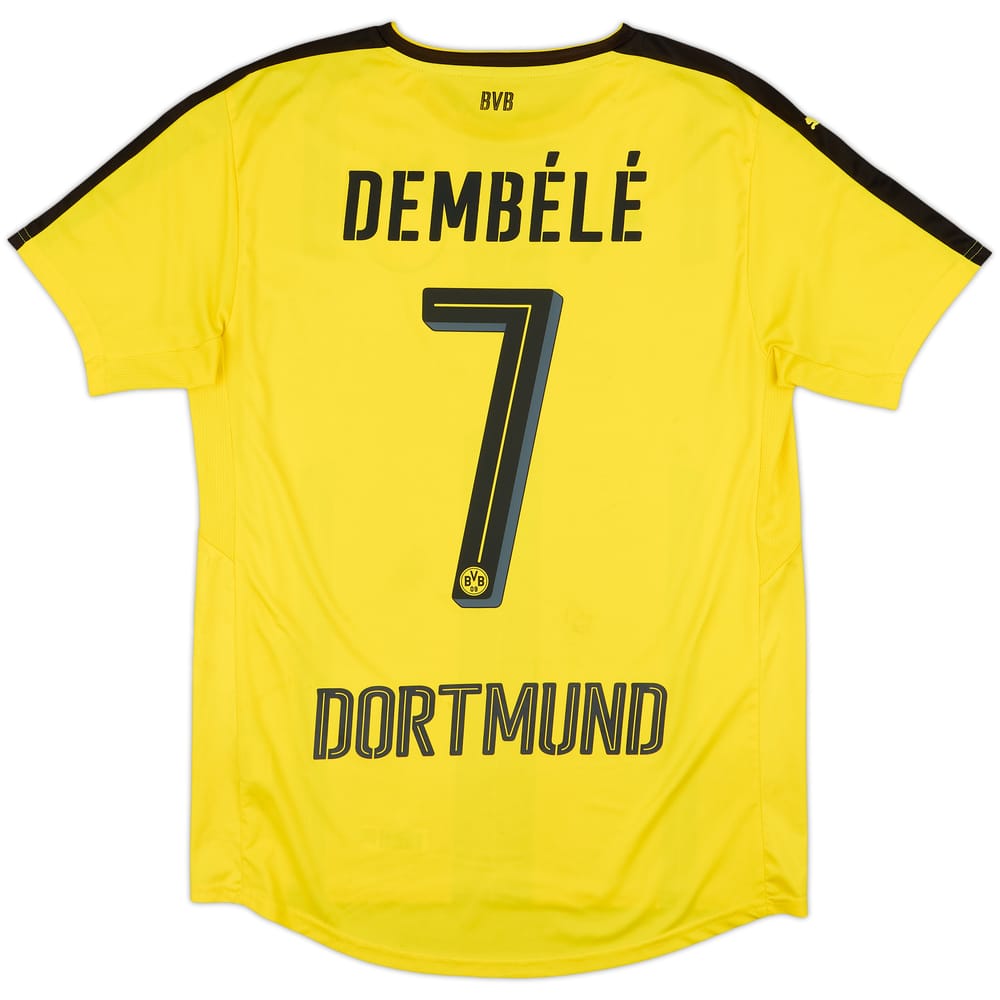 2016-17 Borussia Dortmund Home Shirt Dembele #7 - 7/10 - (M)