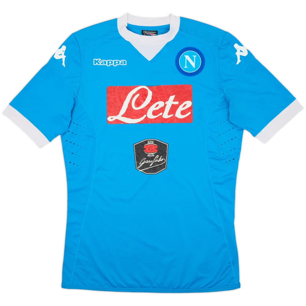 2015-16 Napoli Authentic Home Shirt - 7/10 - (L)