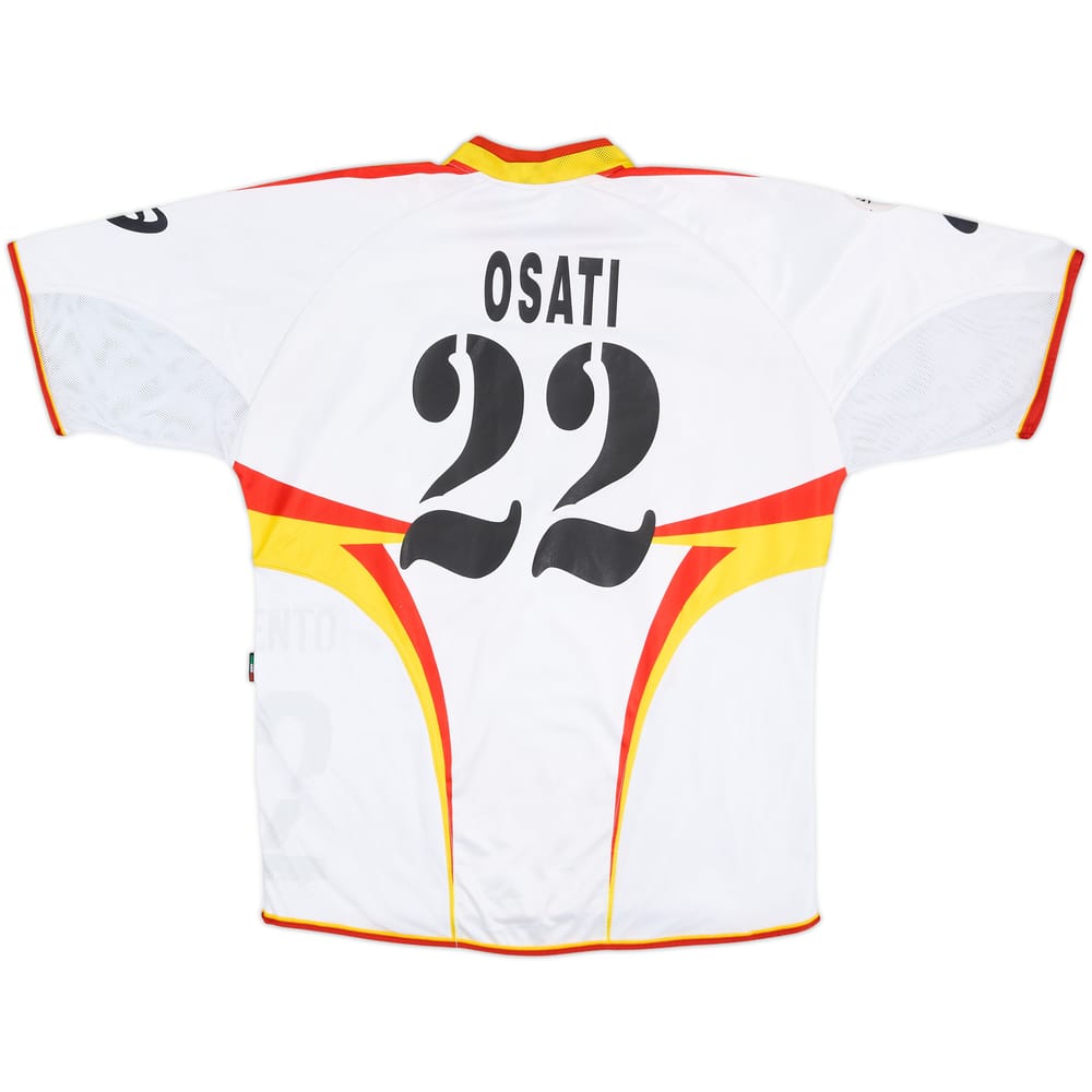 2004-05 Lecce Match Issue Away/GK Shirt Rosati #22