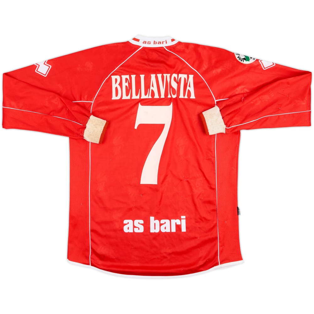 2005-06 Bari Match Issue Away L/S Shirt Bellavista #7