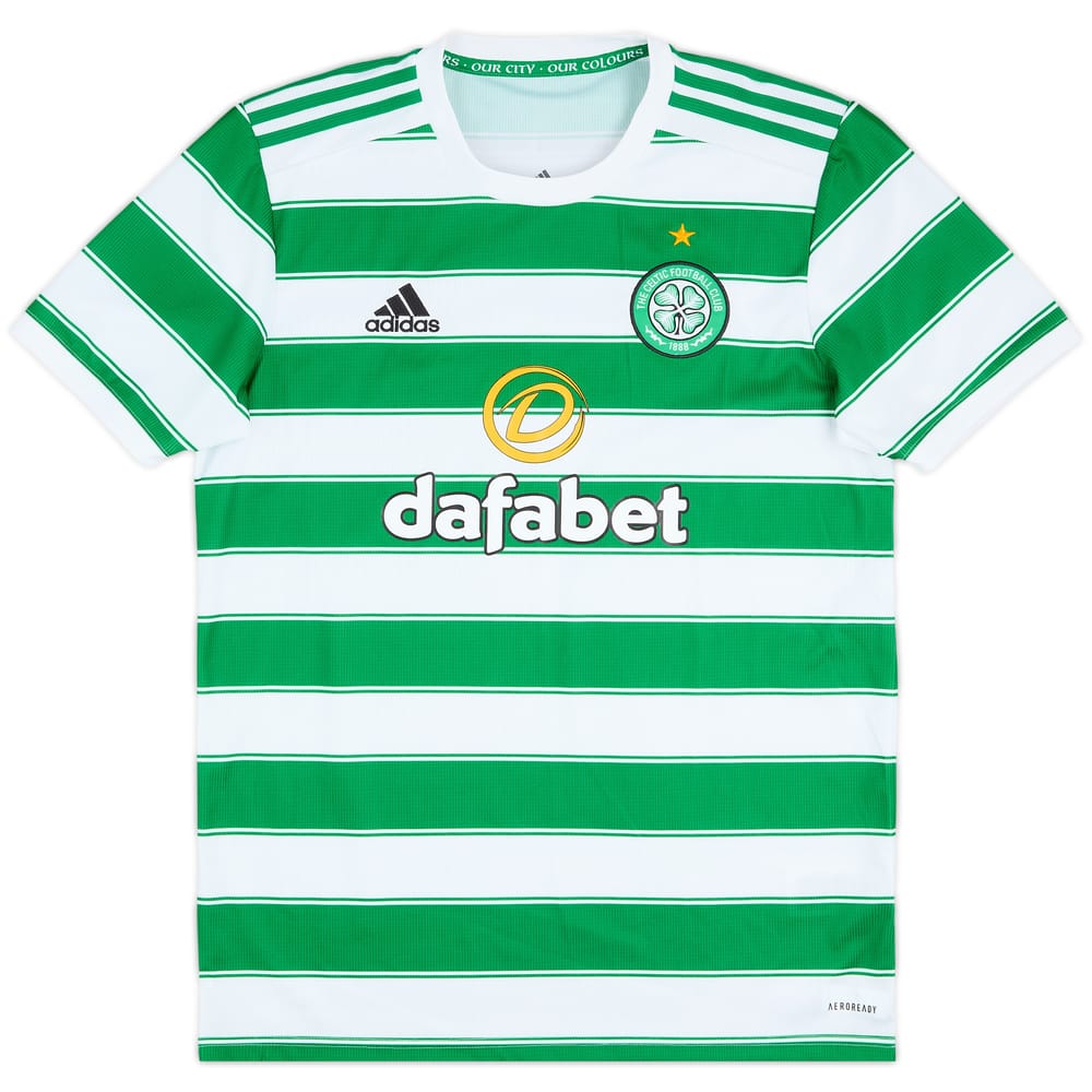 2021-22 Celtic Home Shirt - 8/10 - (M)