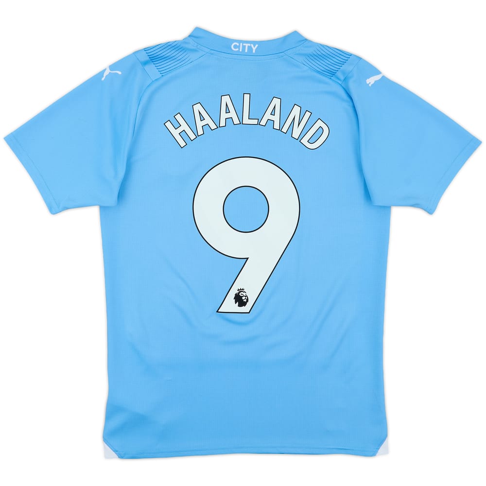 2023-24 Manchester City Home Shirt Haaland #9 - 9/10 - (S)