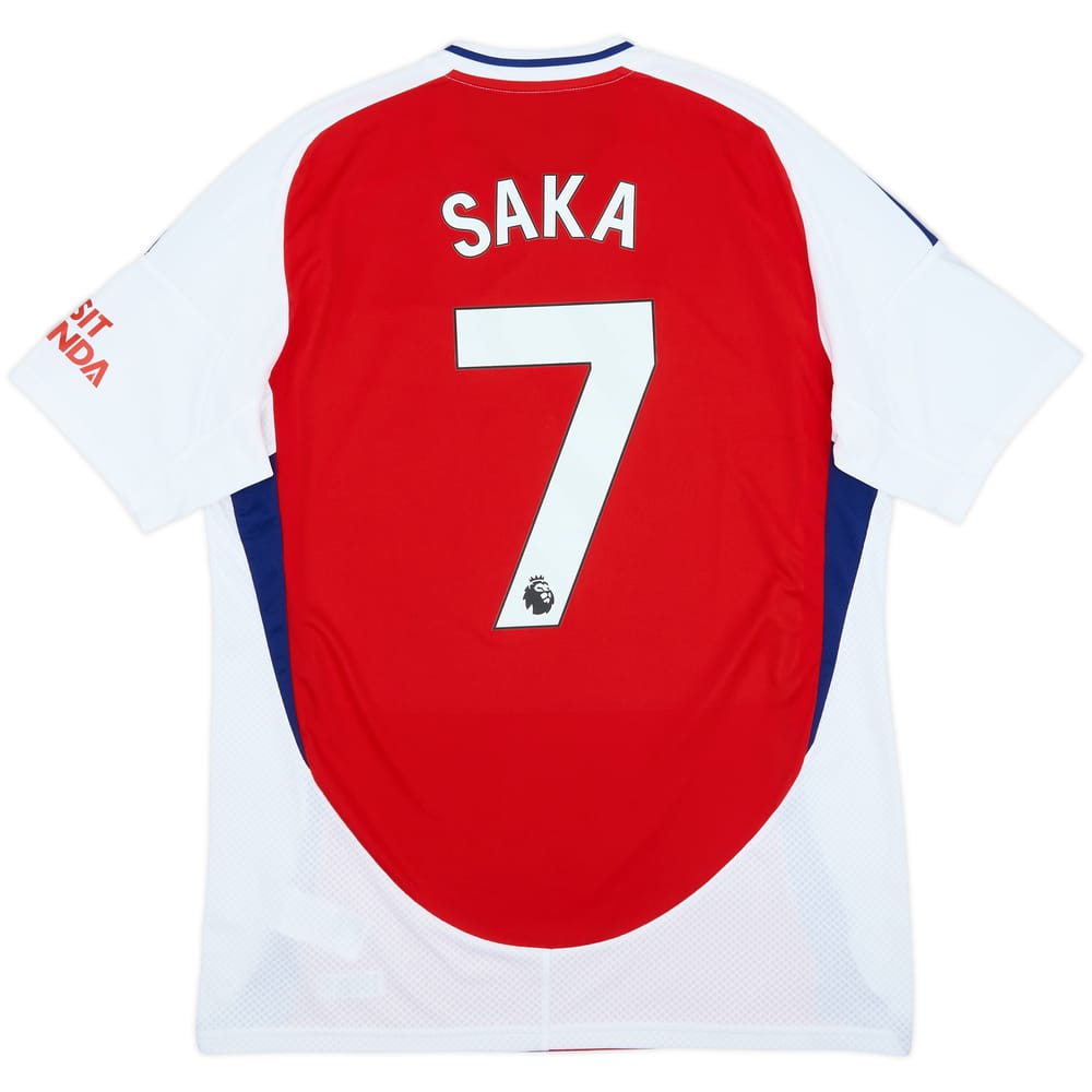 2024-25 Arsenal Home Shirt Saka #7 - 8/10 - (L)