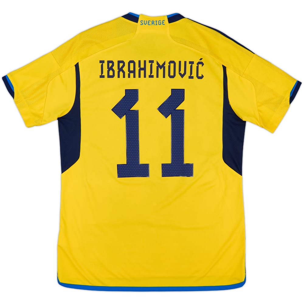 2022-23 Sweden Home Shirt Ibrahimovic #11 - 6/10 - (L)
