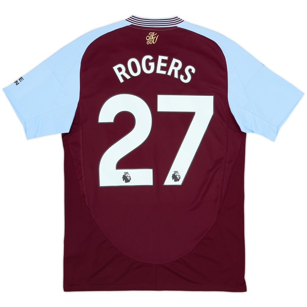 2024-25 Aston Villa Home Shirt Rogers #27 - 8/10 - (M)