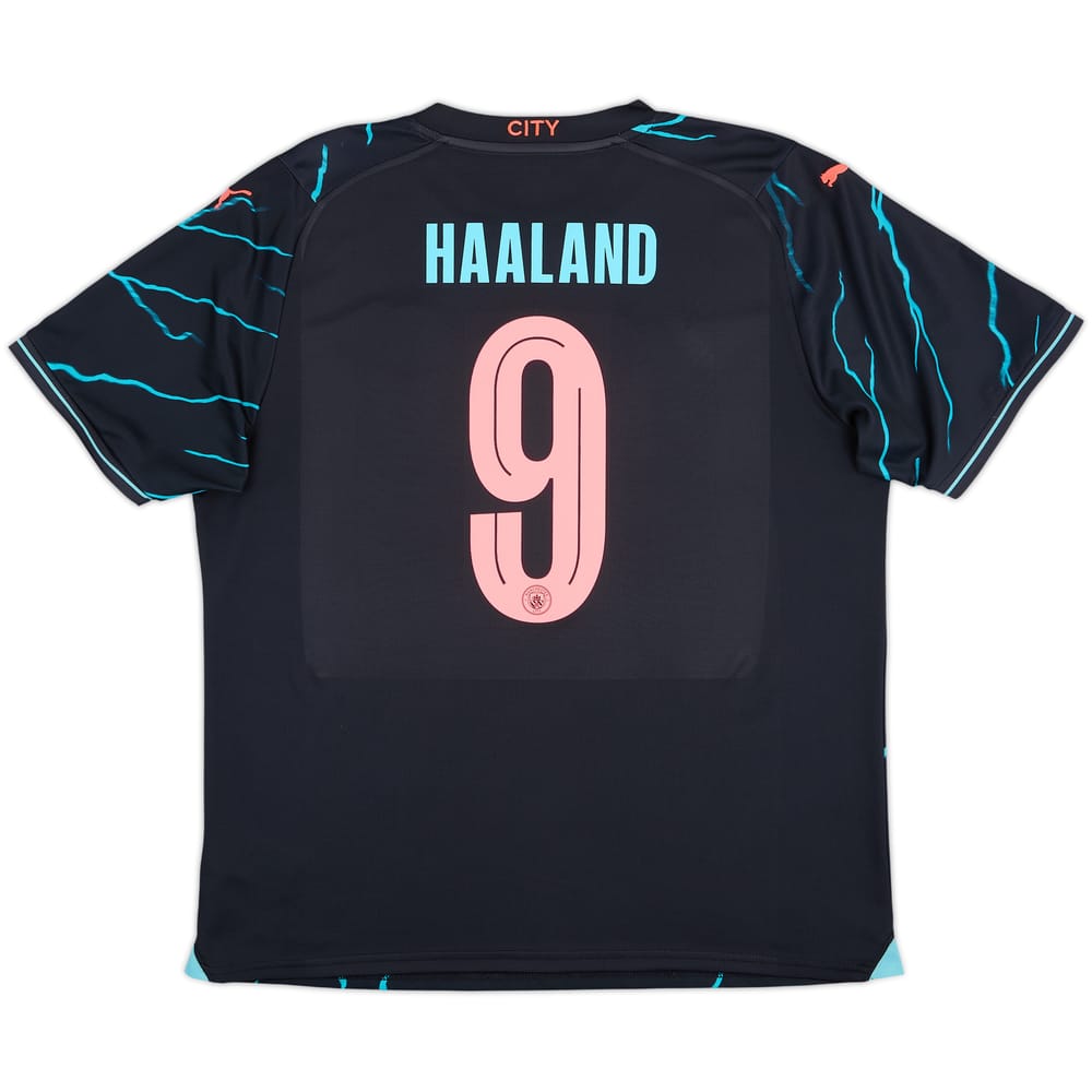 2023-24 Manchester City Third Shirt Haaland #9 - 6/10 - (XL)
