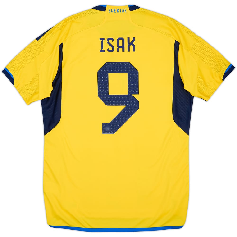 2022-23 Sweden Home Shirt Isak #9 - 8/10 - (L)