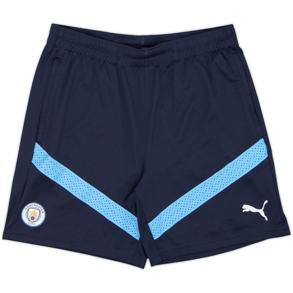 2021-22 Manchester City Puma Training Shorts - 8/10 - (L)
