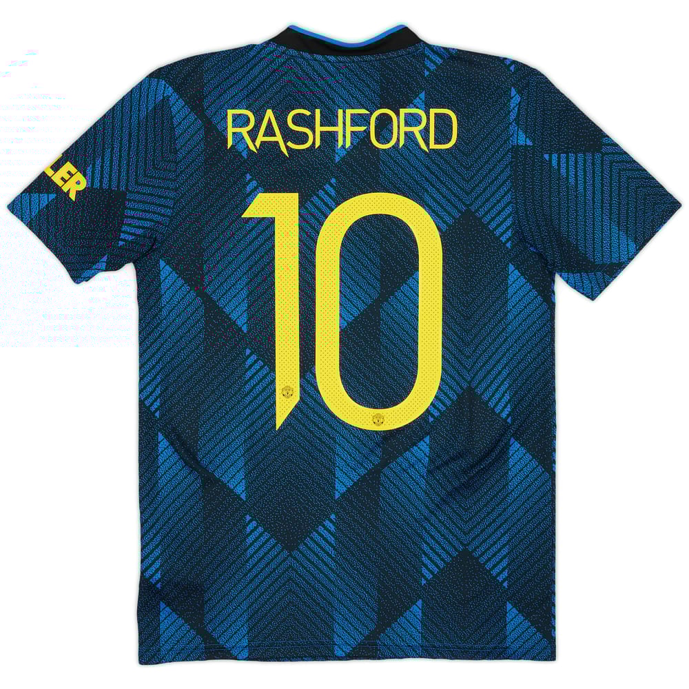 2021-22 Manchester United Third Shirt Rashford #10 - 9/10 - (S)