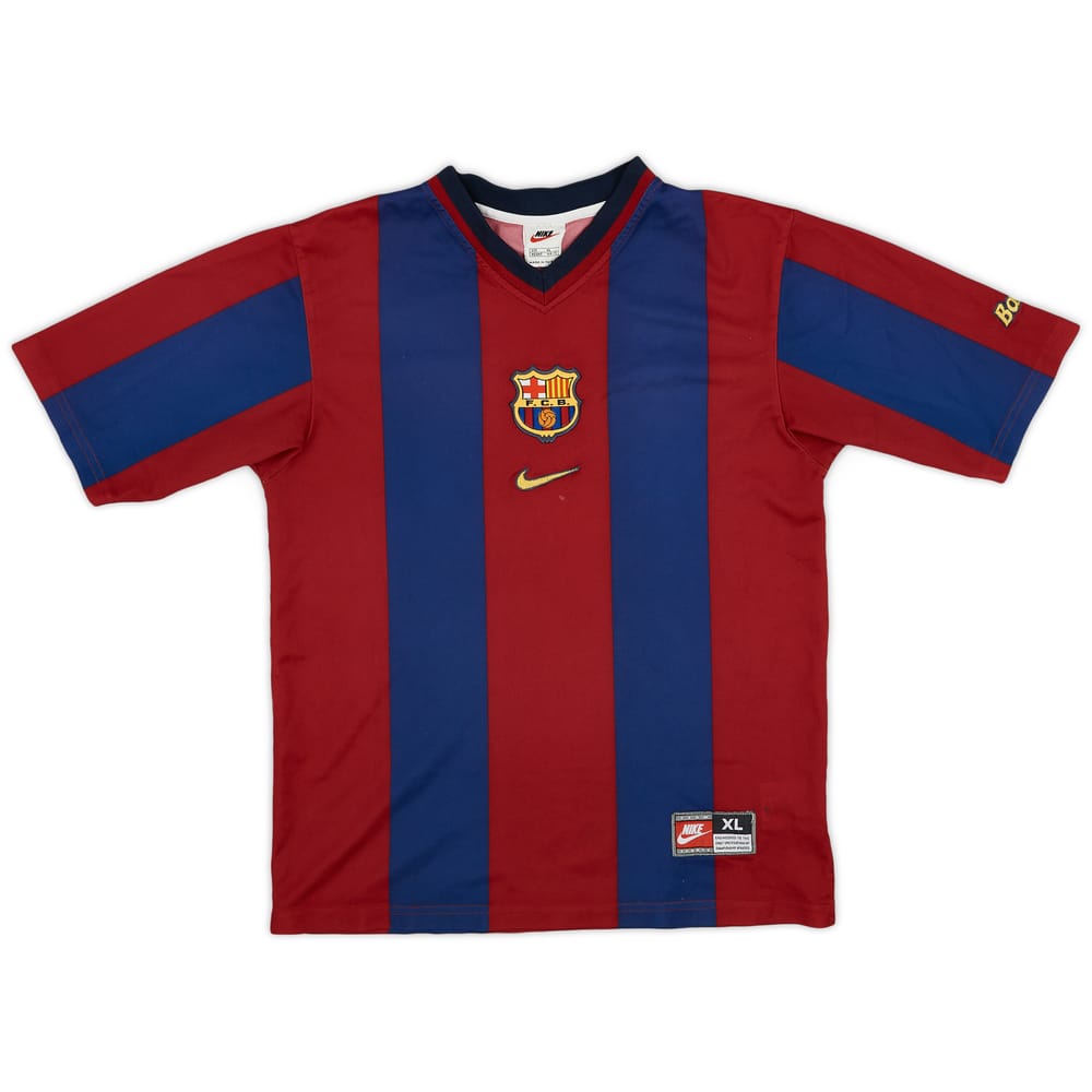 1998-00 Barcelona Basic Home Shirt - 8/10 - (XL.Boys)