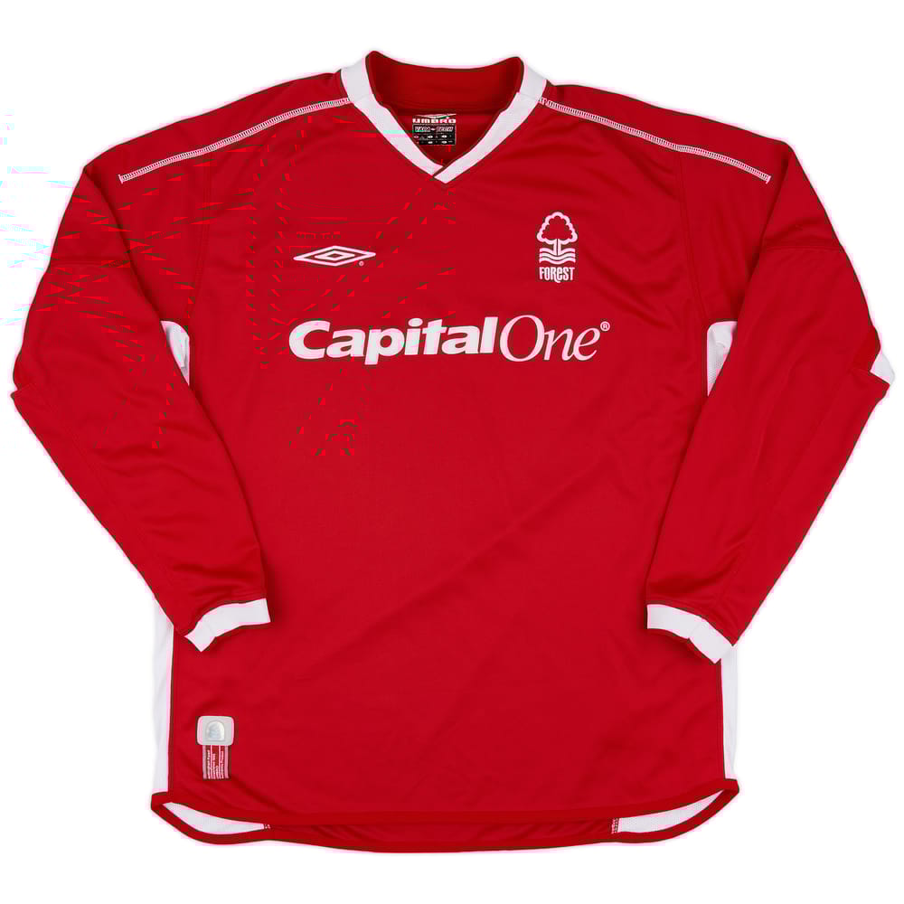 2003-04 Nottingham Forest Home L/S Shirt - 8/10 - (L)