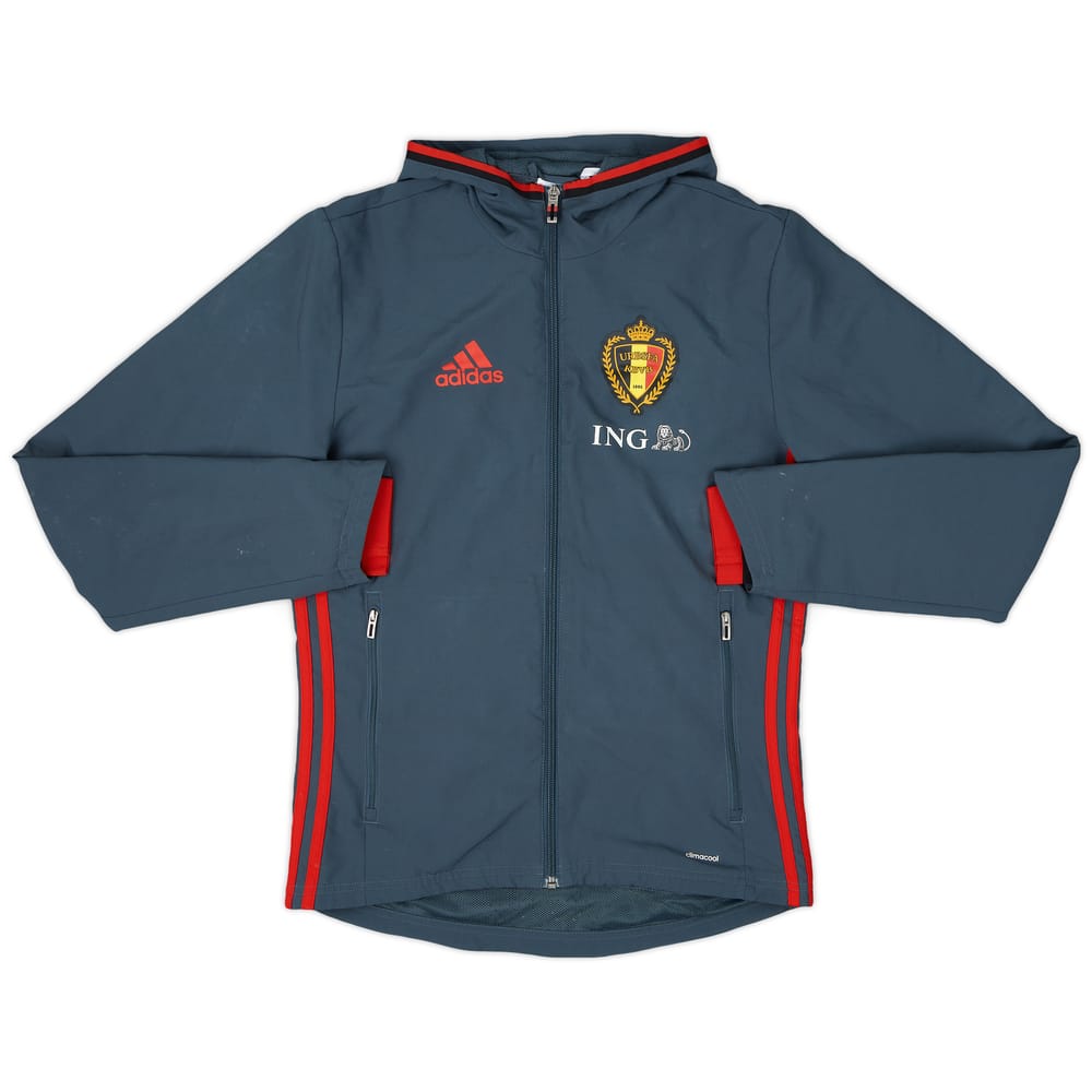 2015-16 Belgium adidas Hooded Track Jacket - 8/10 - (XS)