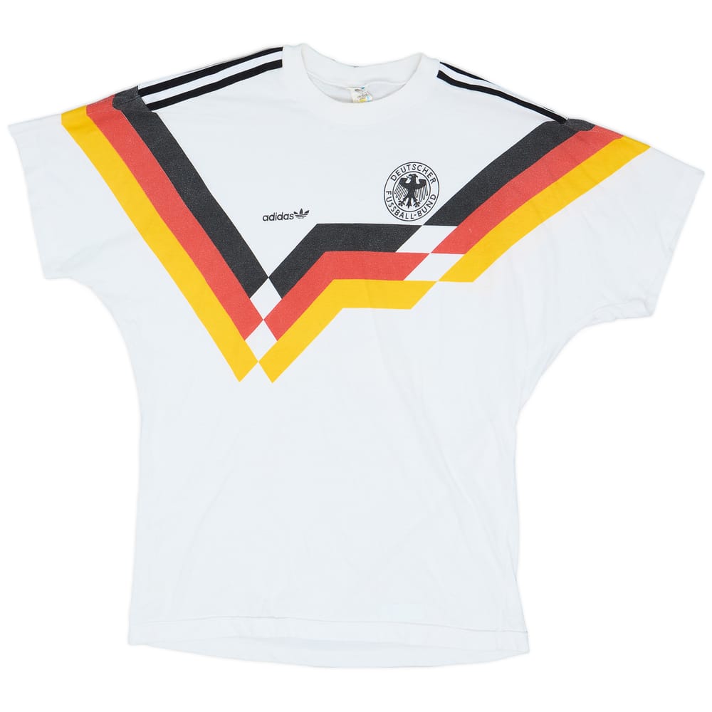 1990-92 Germany adidas Training Tee - 9/10 - (L)