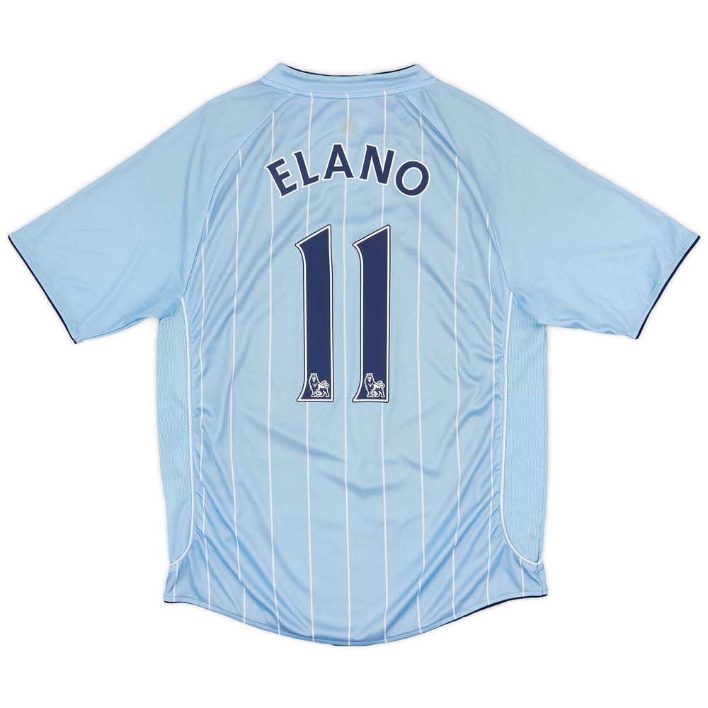 2007-08 Manchester City Home Shirt Elano #11 - 8/10 - (L)