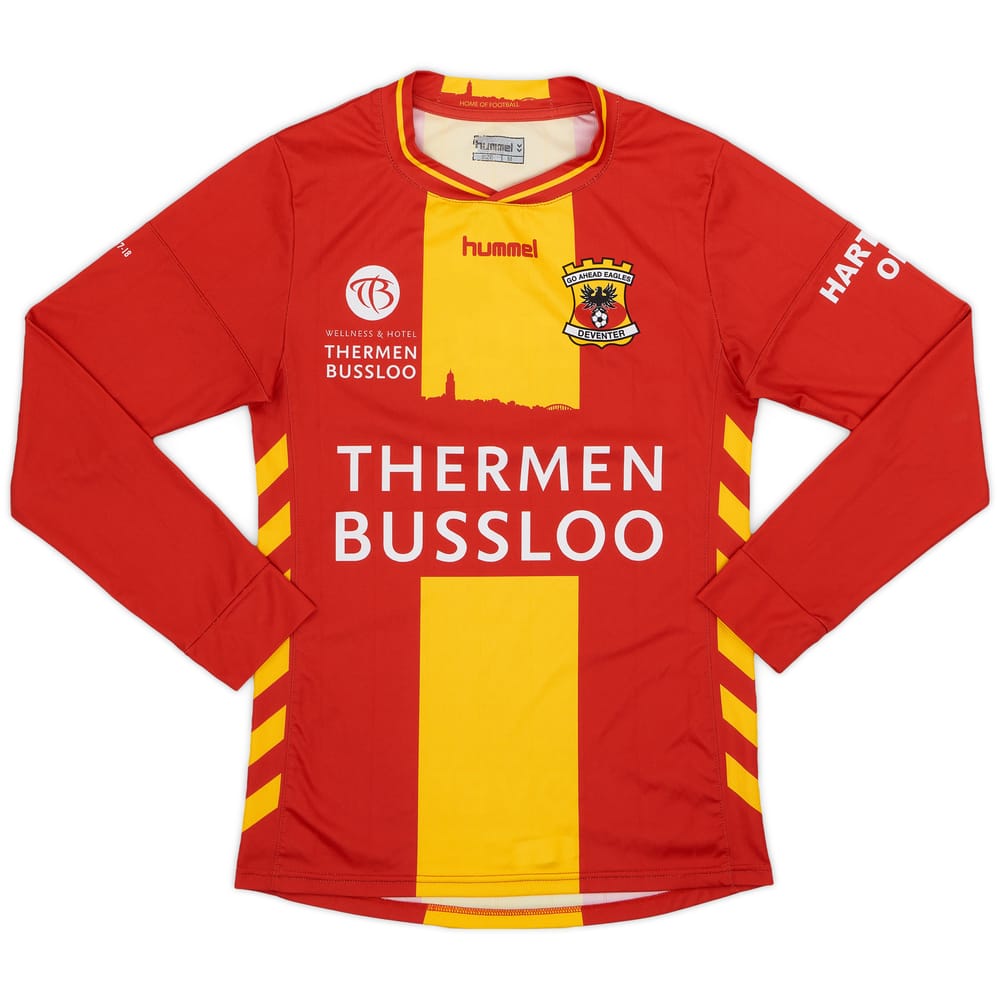 2017-18 Go Ahead Eagles Home L/S Shirt - 8/10 - (M)