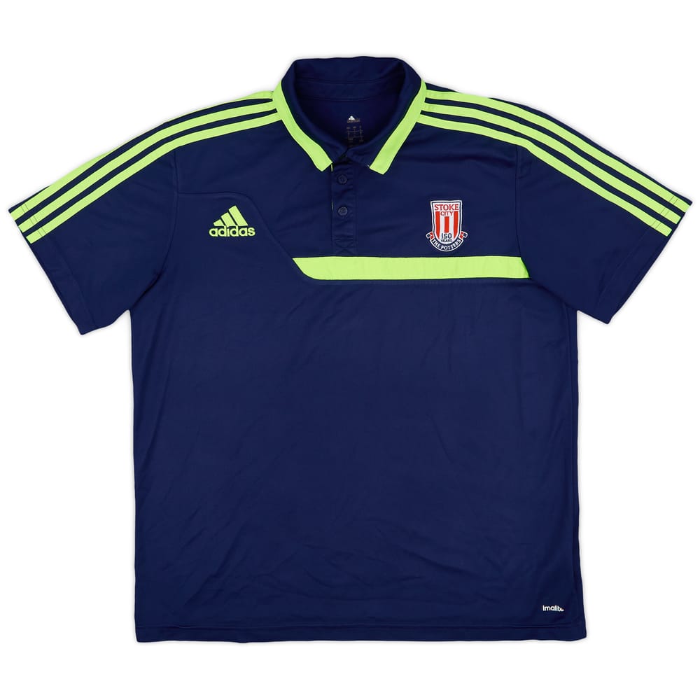 2013-14 Stoke City adidas Polo Shirt - 7/10 - (L)