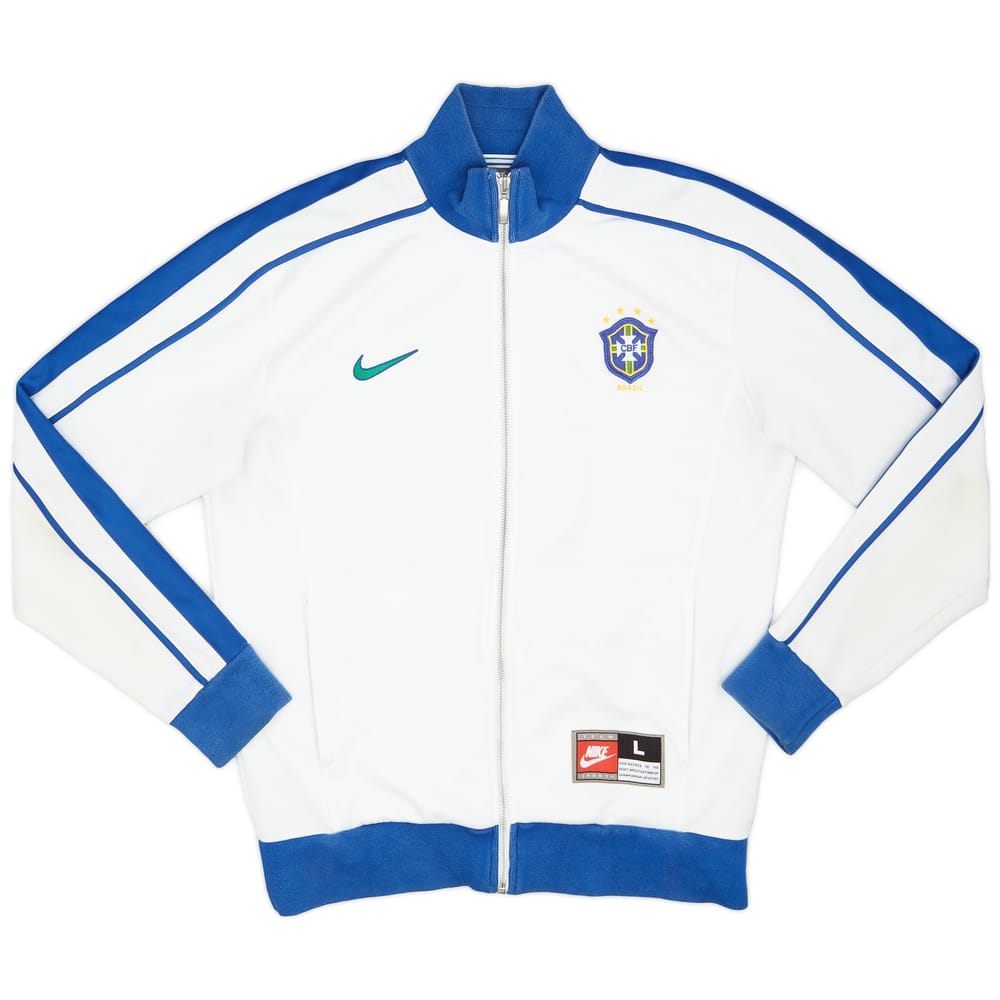 2008-09 Brazil Nike Retro Track Jacket - 8/10 - (L)