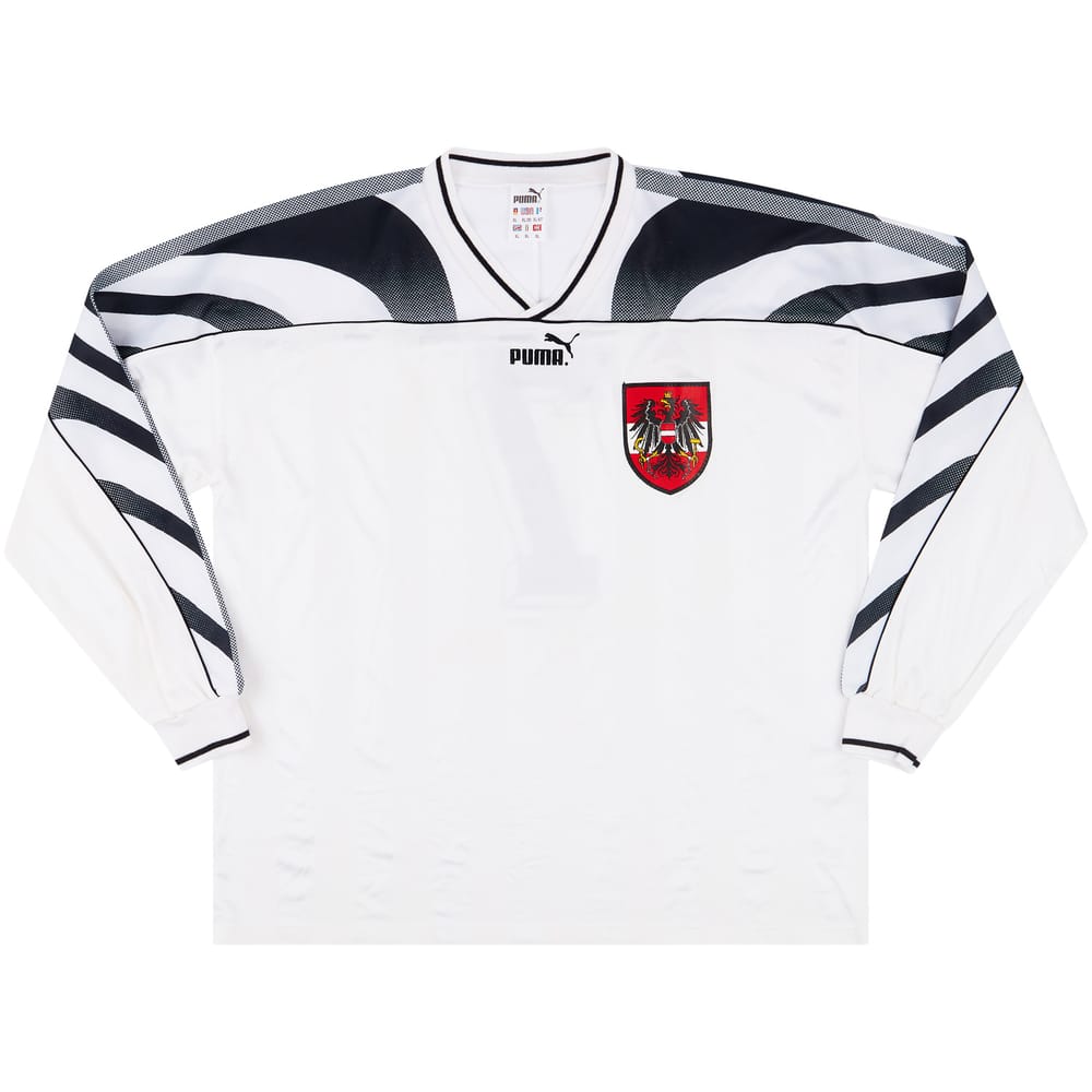 1995-96 Austria Match Issue Home L/S Shirt #7