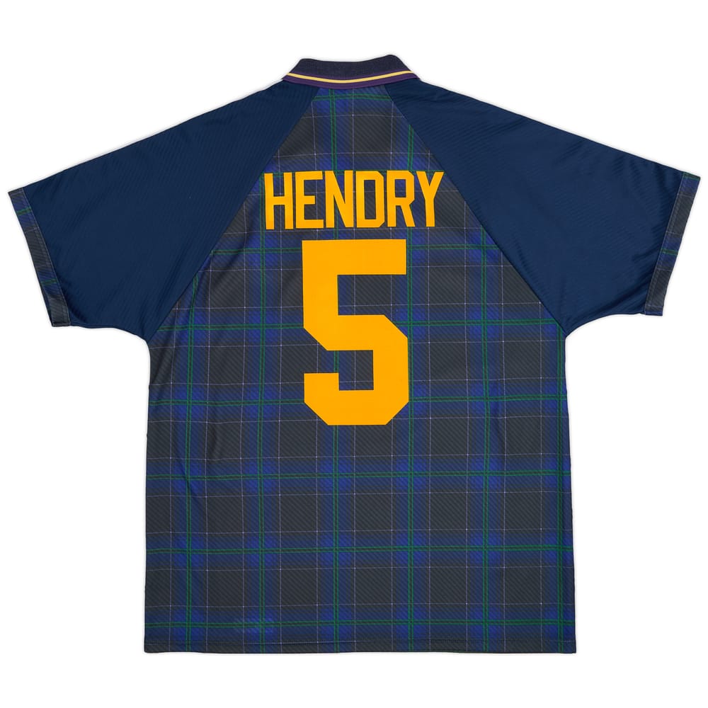 1994-96 Scotland Home Shirt Hendry #5 - 9/10 - (XL)