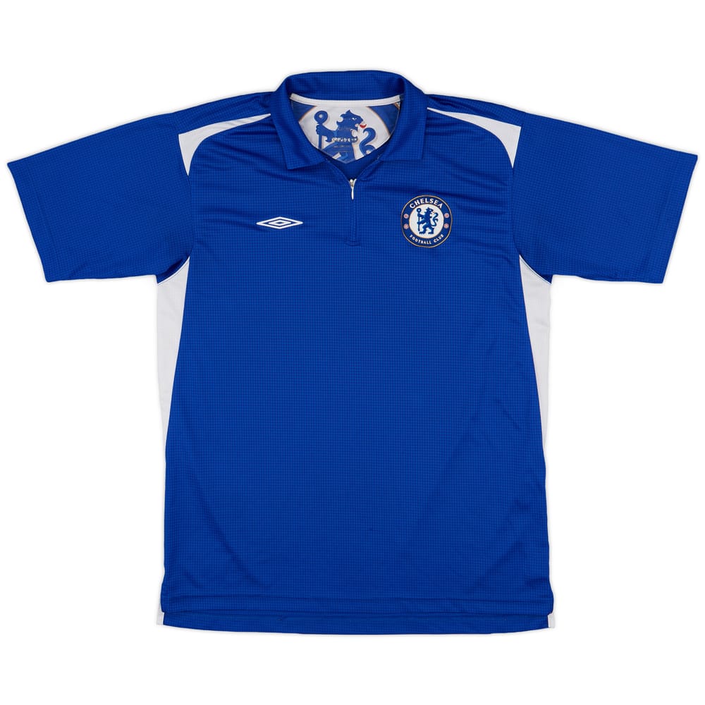 2005-06 Chelsea Umbro 1/4 Zip Polo Shirt - 8/10 - (L)