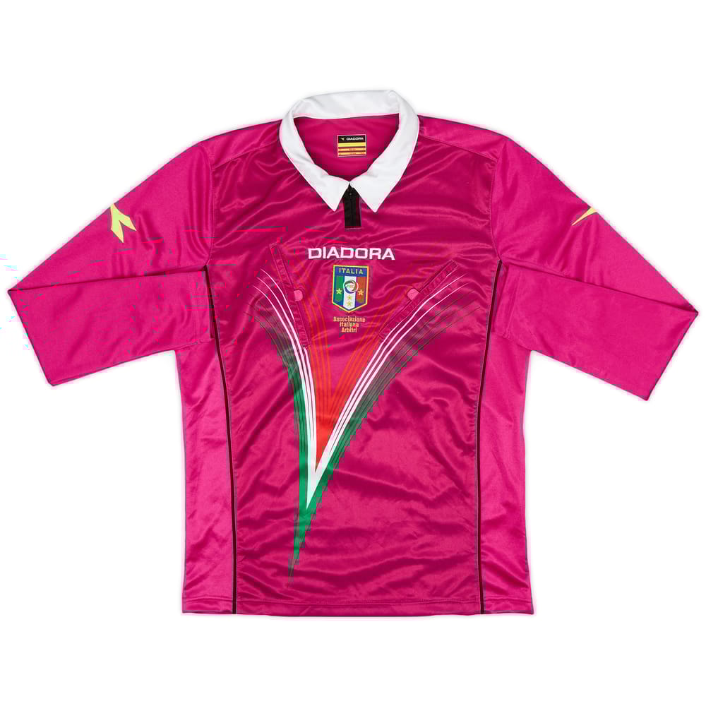 2012-13 Italy Diadora Referee L/S Shirt - 8/10 - (S)