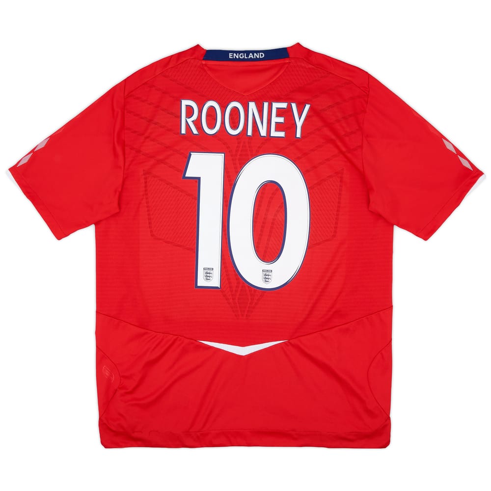 2008-10 England Away Shirt Rooney #10 - 8/10 - (XL)
