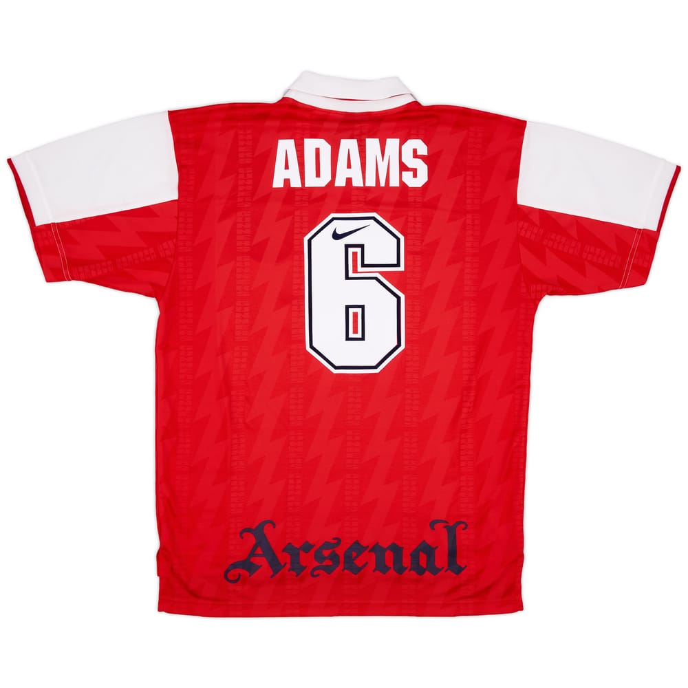 1994-96 Arsenal Home Shirt Adams #6 - 8/10 - (XL)