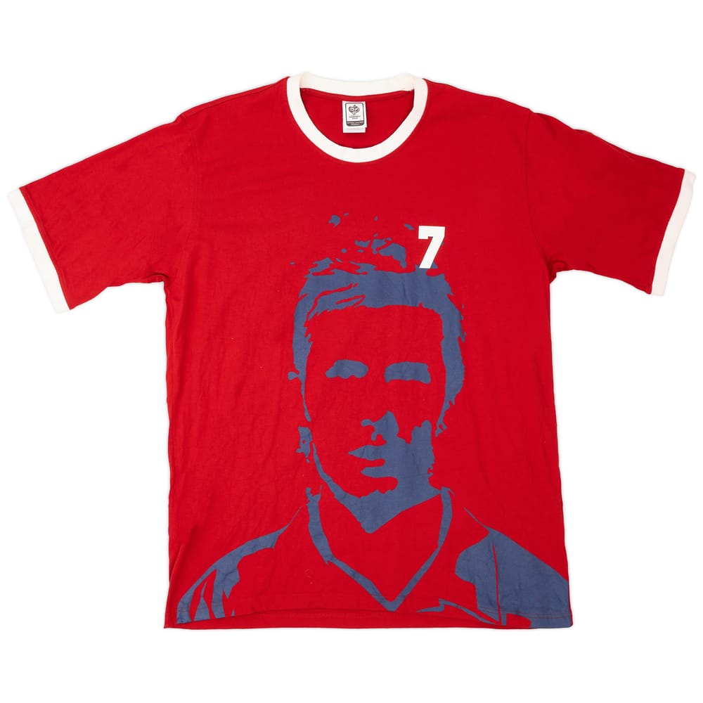 2006 England adidas 'David Beckham' Fan Tee - 9/10 - (XL)