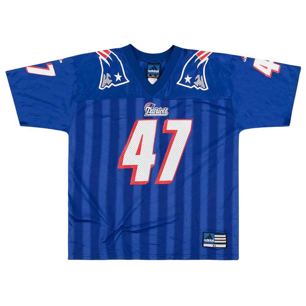 1999 New England Patriots Edwards #47 adidas Jersey (Home) XL
