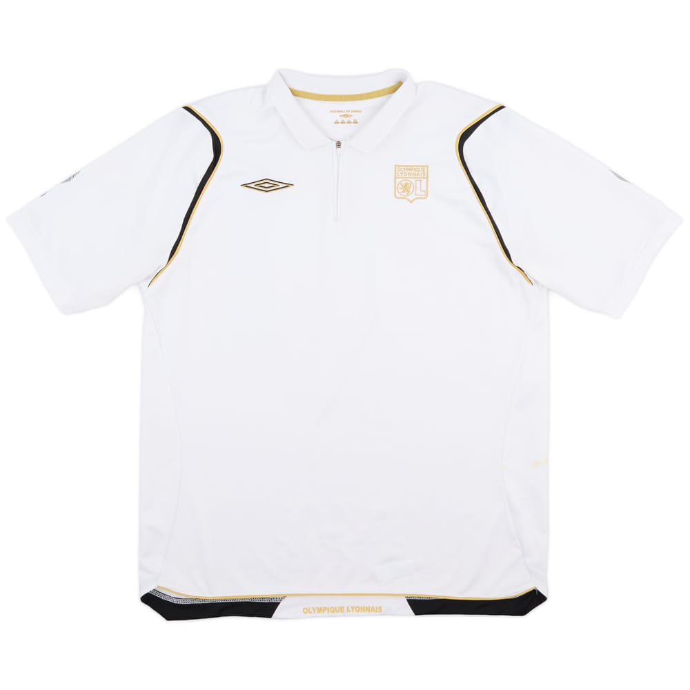 2006-07 Lyon Umbro 1/4 Zip Polo Shirt - 7/10 - (XL)