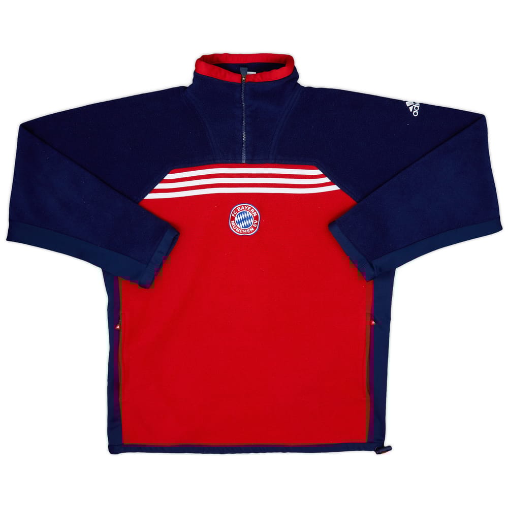 1999-01 Bayern Munich adidas 1/4 Zip Fleece Top - 8/10 - (L/XL)