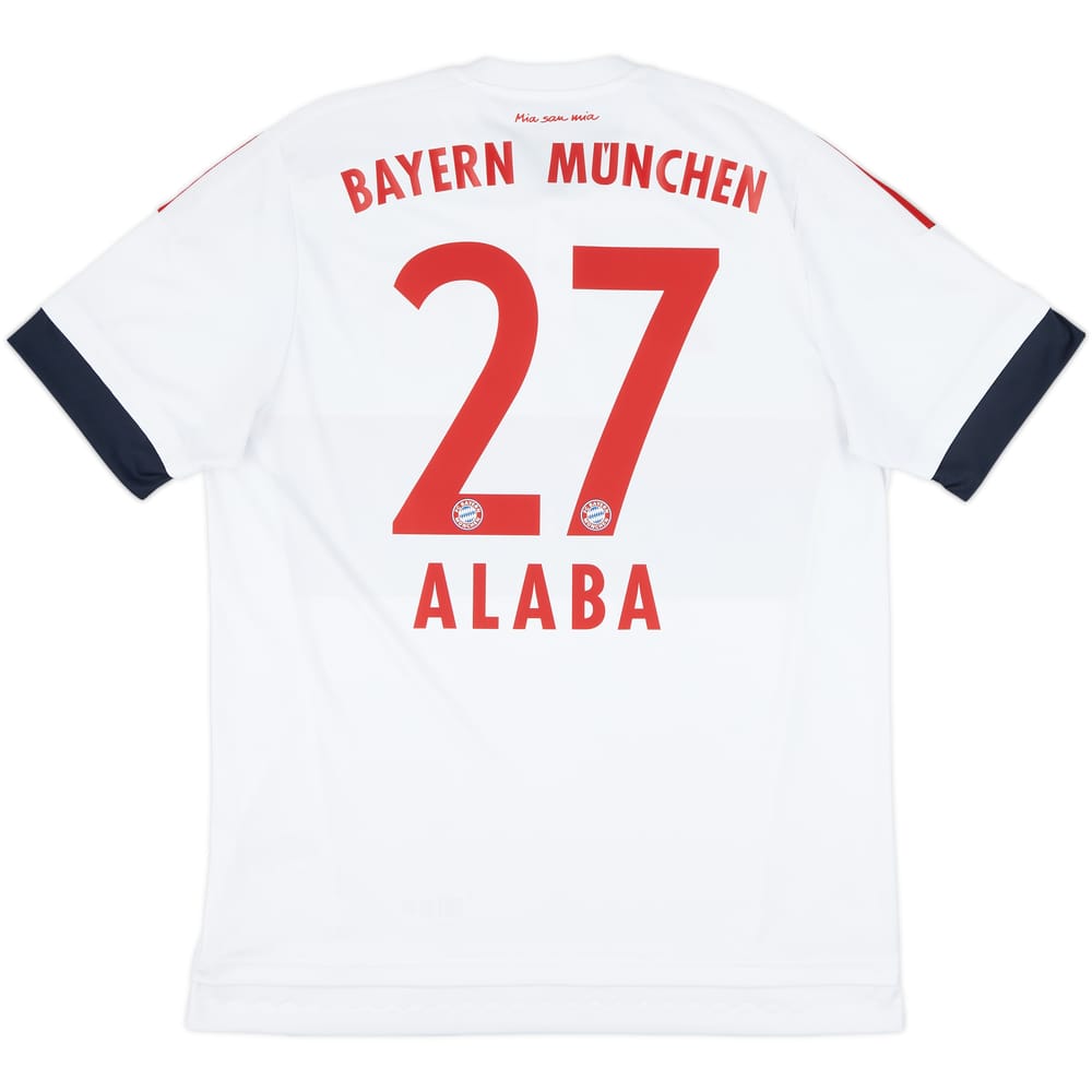 2015-16 Bayern Munich Away Shirt Alaba #27 - 8/10 - (L)