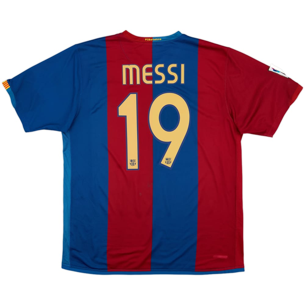 2006-07 Barcelona Home Shirt Messi #19 - 6/10 - (M)