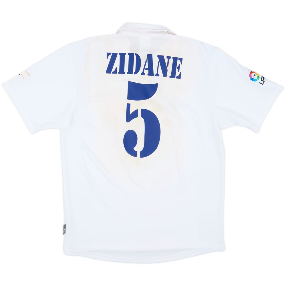 2002-03 Real Madrid Centenary Home Shirt Zidane #5 - 4/10 - (M)