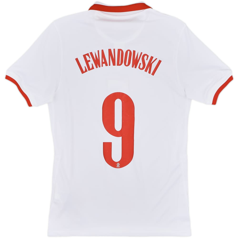2020-21 Poland Home Shirt Lewandowski #9 - 7/10 - (S)