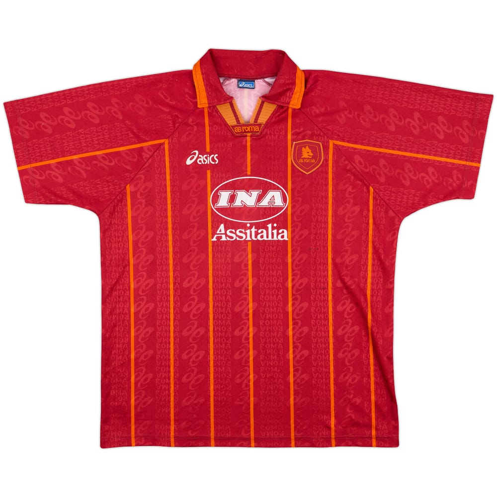 1996-97 Roma Home Shirt #9 - 7/10 - (XL)