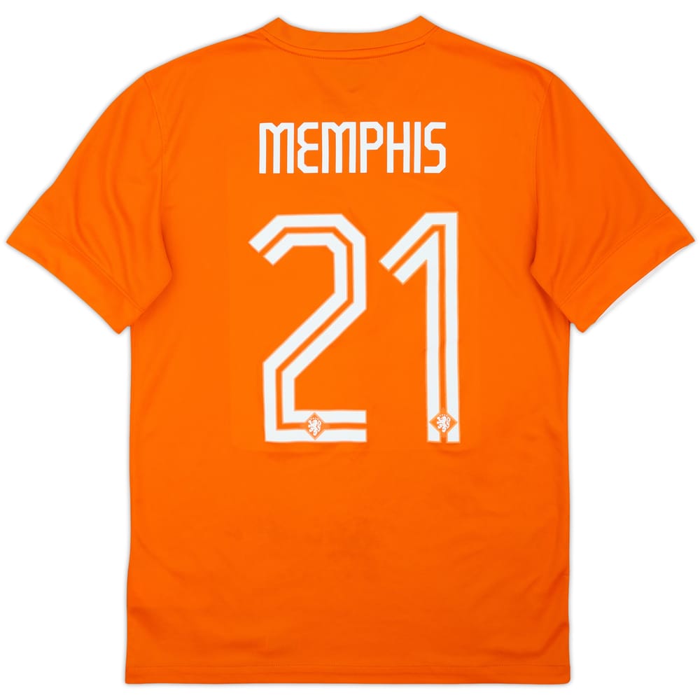 2014-15 Netherlands Home Shirt Memphis #21 - 8/10 - (S)