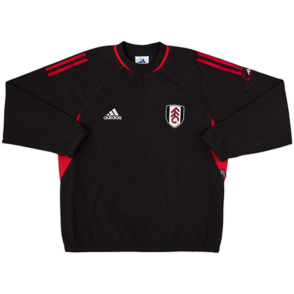2001-02 Fulham adidas Fleece Drill Top - 8/10 - (L.Boys)